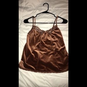 Velvet tank top